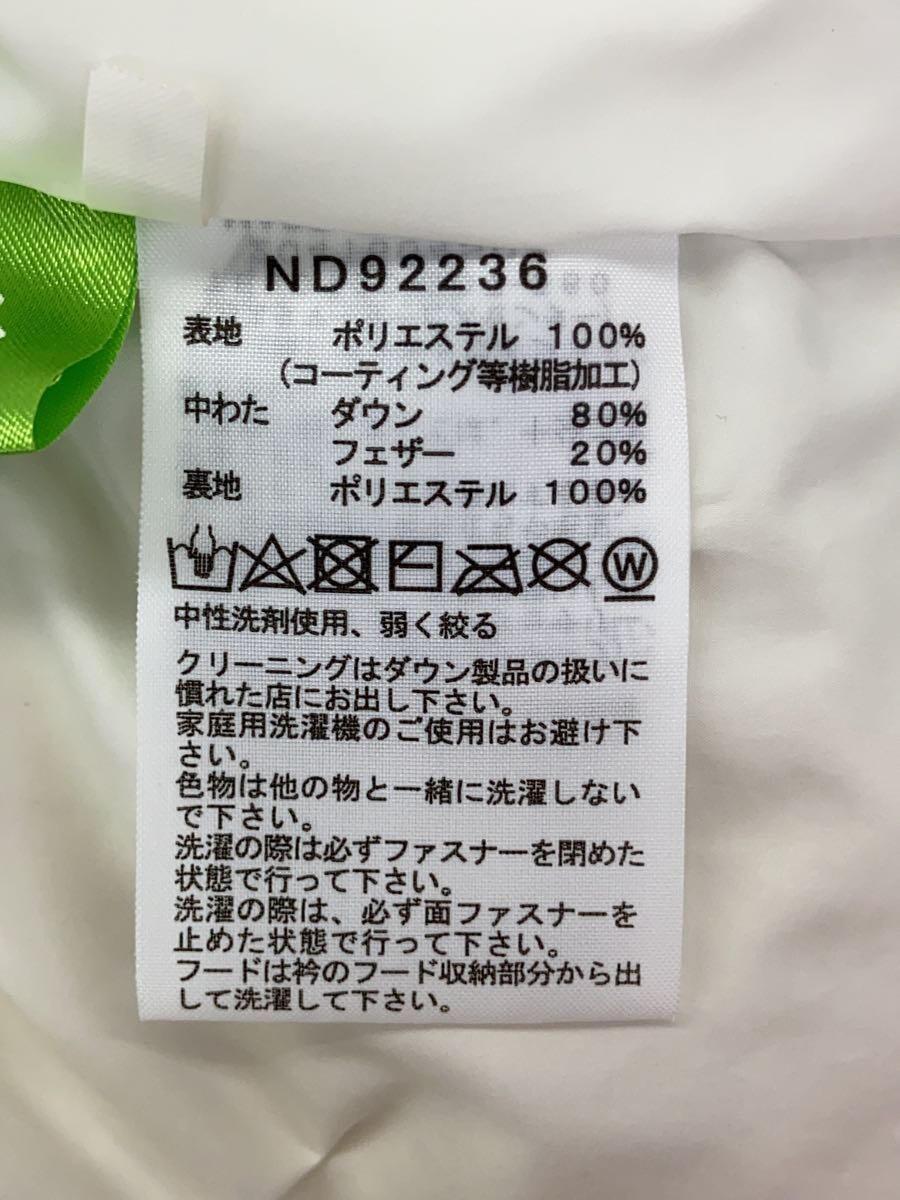 THE NORTH FACE◆UNDYED Nuptse Jacket/ダウンジャケット/M/ポリエステル/WHT/無地/ND92236_画像4