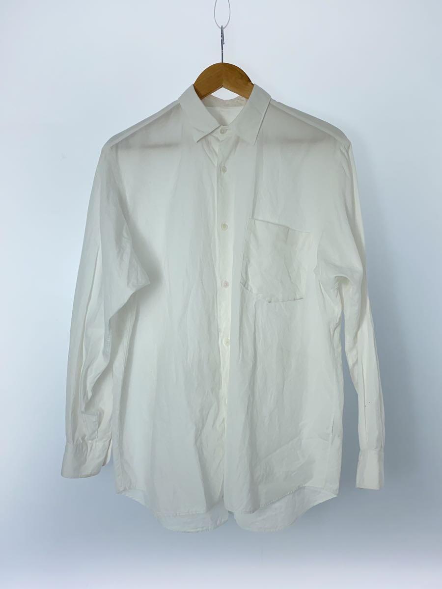 COMOLI◆長袖シャツ/1/コットン/WHT/W03-02001_画像1