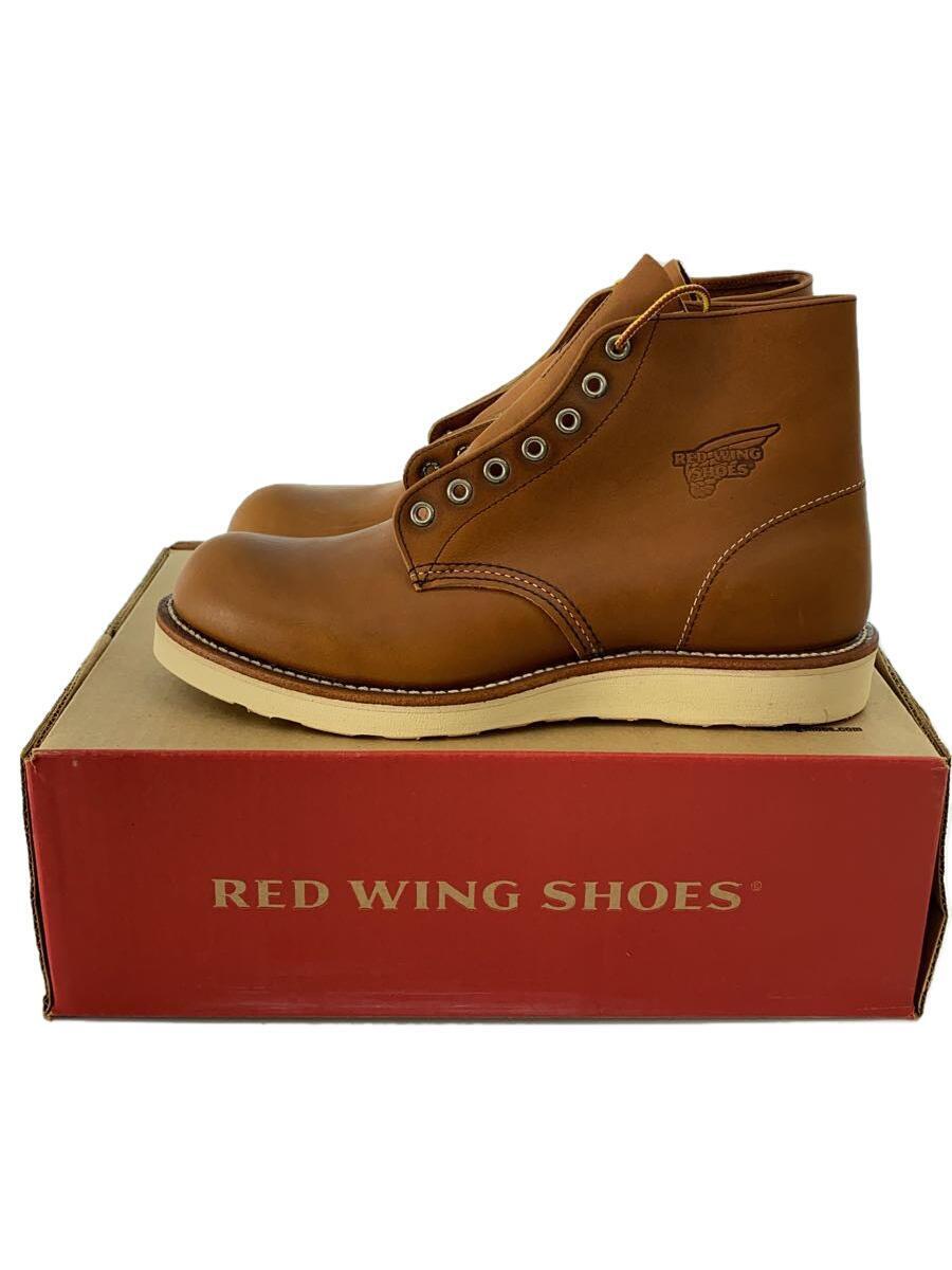 RED WING◆PLAIN TOE/プレイントウ/US8.5/CML/レザー_画像1