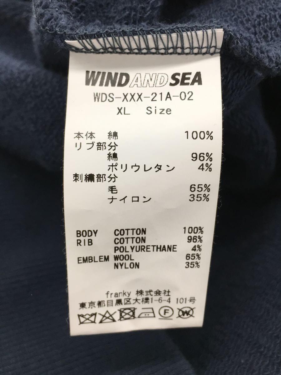 WIND AND SEA◆×GOD SELECTION XXX/プルオーバーパーカー/XL/コットン/NVY/WDS-XXX-21A-02_画像4