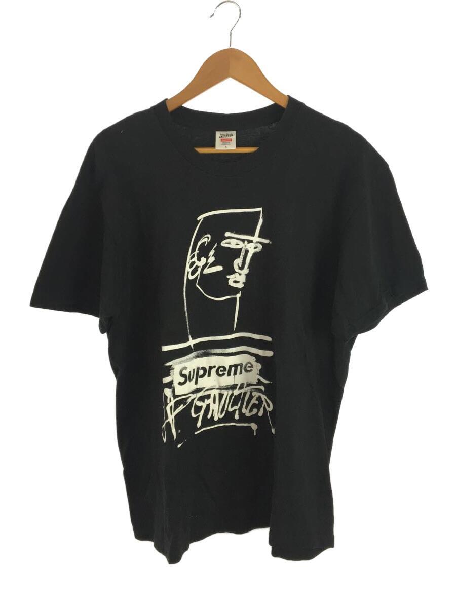 Supreme◆JeanPaulGaultierTee/Tシャツ/L/コットン/ブラック