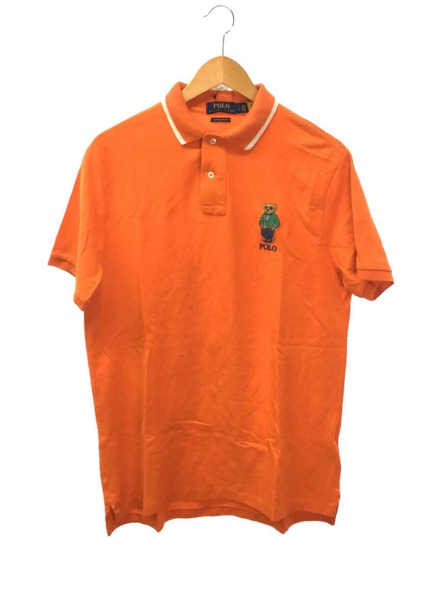 POLO RALPH LAUREN◆ポロシャツ/L/コットン/ORN