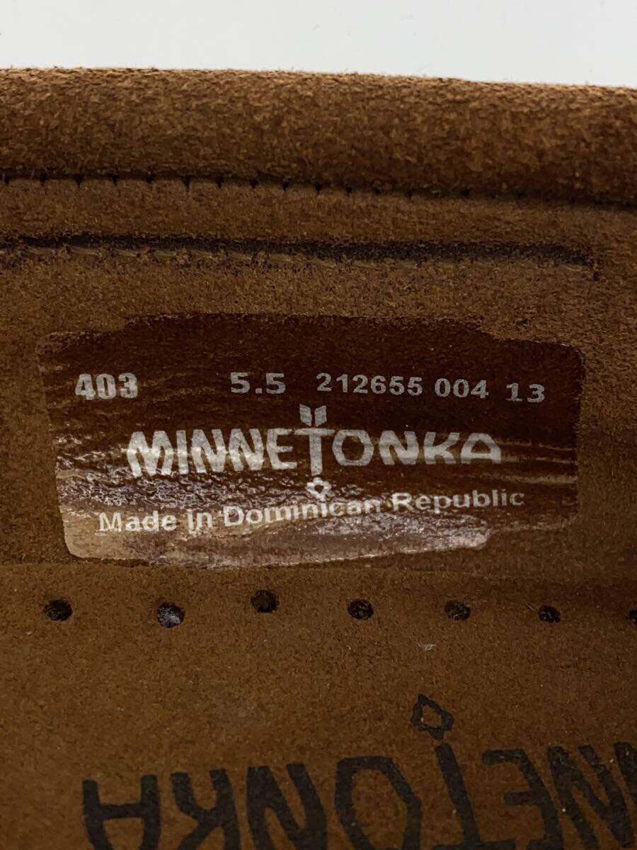 MINNETONKA◆シューズ/US5.5/ブラウン_画像5