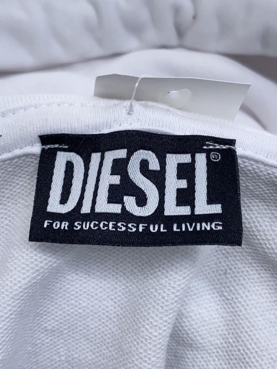 DIESEL◆パーカー/-/コットン/WHT/無地_画像3