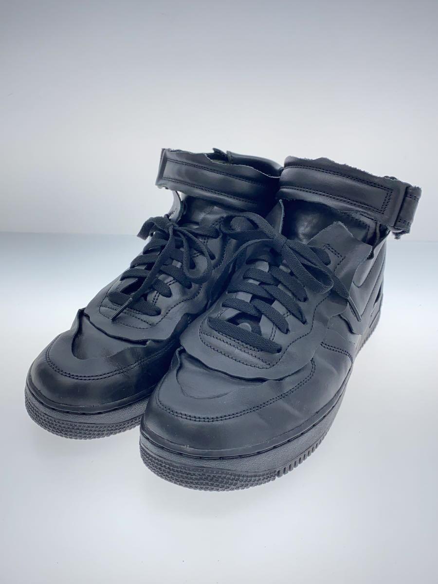 NIKE◆AIR FORCE 1 MID_エアフォース 1 ミッド/27.5cm/BLK/レザー_画像2