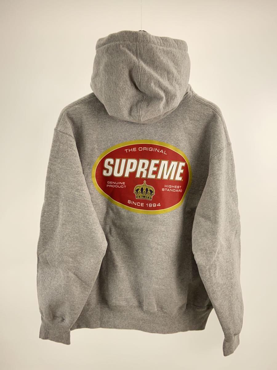 Supreme◆23AW/Crown hooded sweatshirt/M/コットン/GRY_画像2