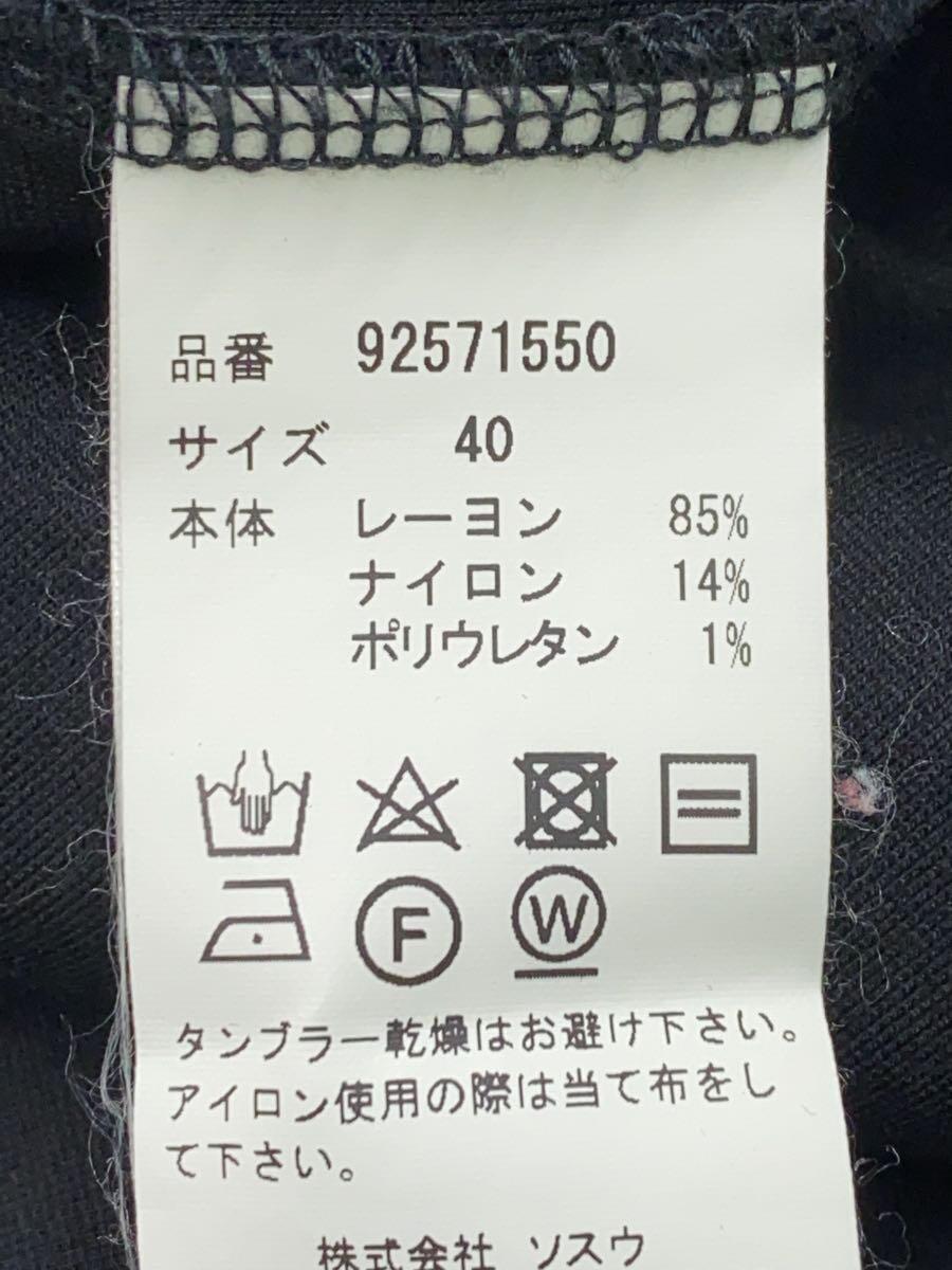 MIHARA YASUHIRO◆Tシャツワンピース/40/コットン/BLK/92571550_画像4