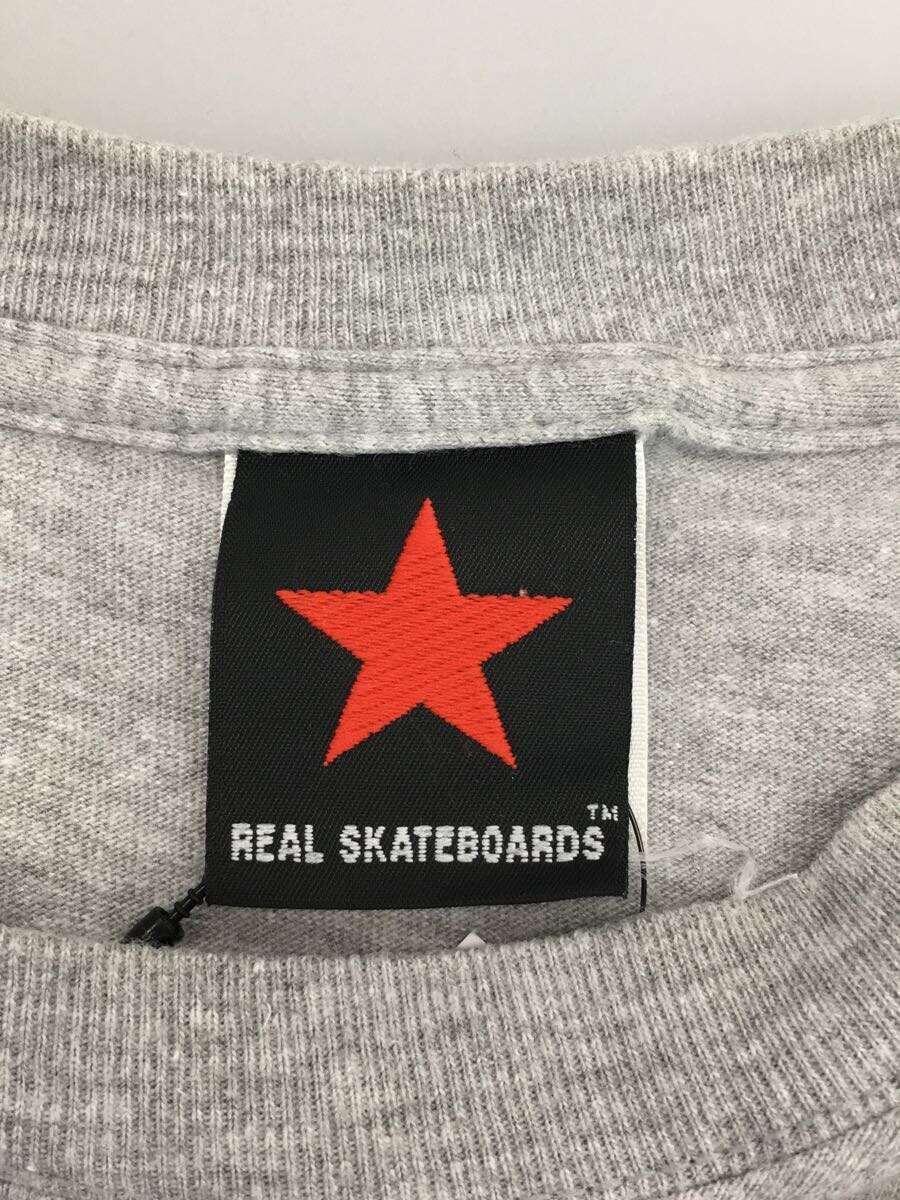 REAL SKATEBOARDS/Tシャツ/M/コットン/GRY_画像3