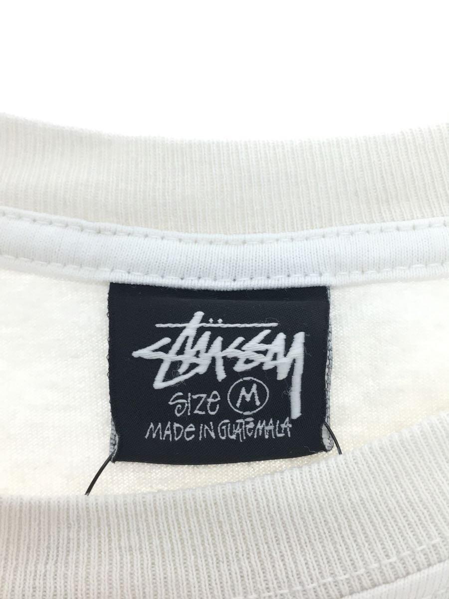 STUSSY◆Sport 100 Pigment Dyed Tee/Tシャツ/M/コットン/WHT