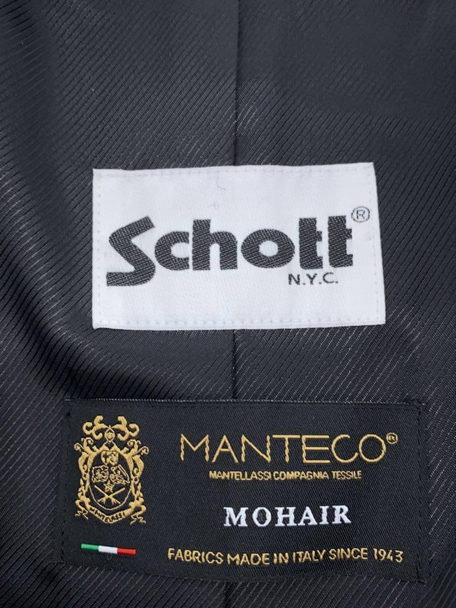 Schott◆スタンドカラーコート/2/ウール/BLK/260-84000_画像3