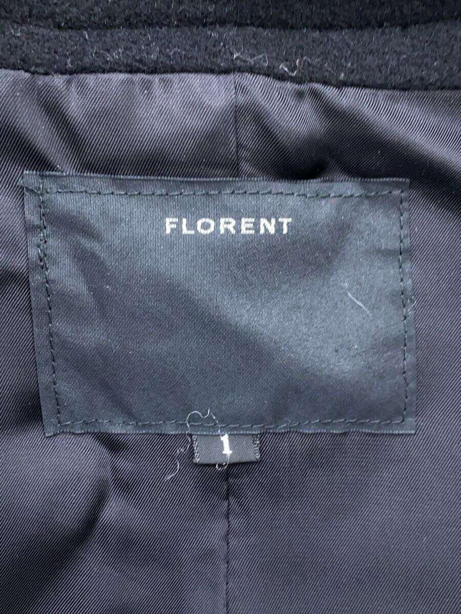 FLORENT◆WOOL STAND COLLAR COAT/1/ウール/BLK/無地/2105F08007_画像3