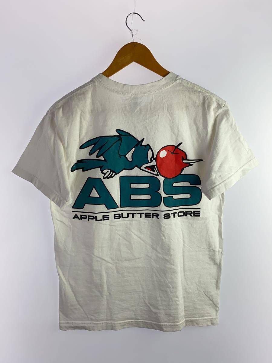 Apple butter Store◆A-Bird Logo S/S TEE/バックプリント/Tシャツ/M/コットン/WHT_画像2