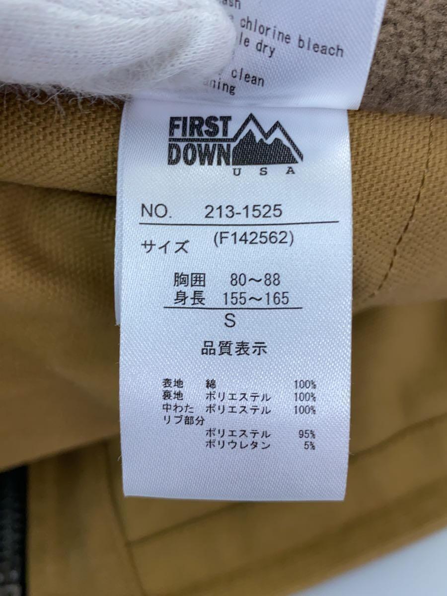 FIRST DOWN◆ベスト/S/コットン/CML/無地/213-1525_画像4