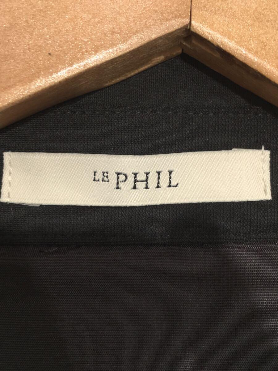 LE PHIL◆22SS/ポンチポロワンピース/半袖ワンピース/0/レーヨン/BLK/534-2160306_画像3