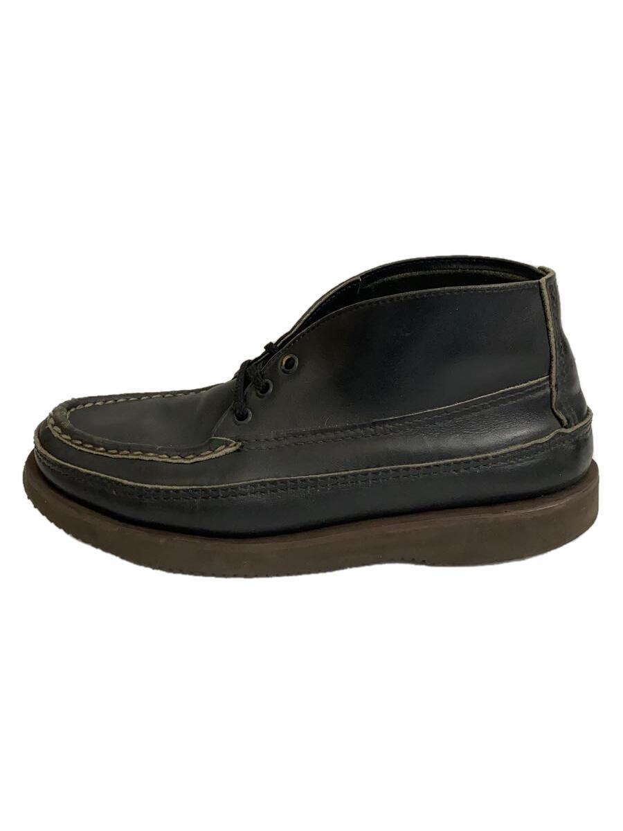 Russell Moccasin◆チャッカブーツ/-/BLK_画像1