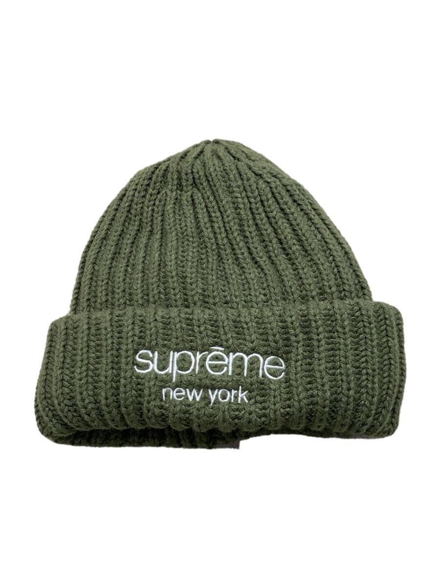 Supreme◆ニットキャップ/-/アクリル/GRN/無地/メンズ