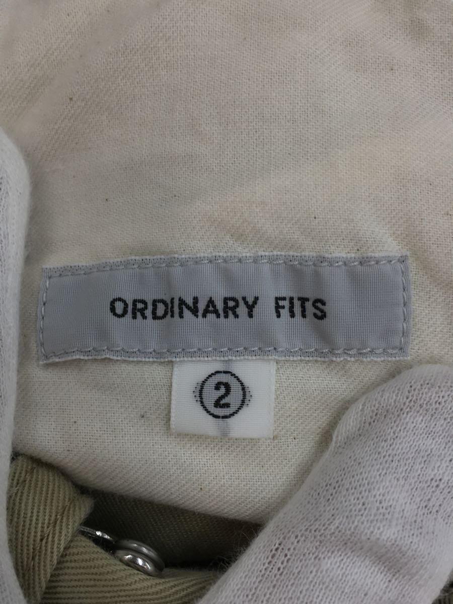 Ordinary Fits◆BOTTLES PANTS/2/コットン/BEG/無地/フック_画像3
