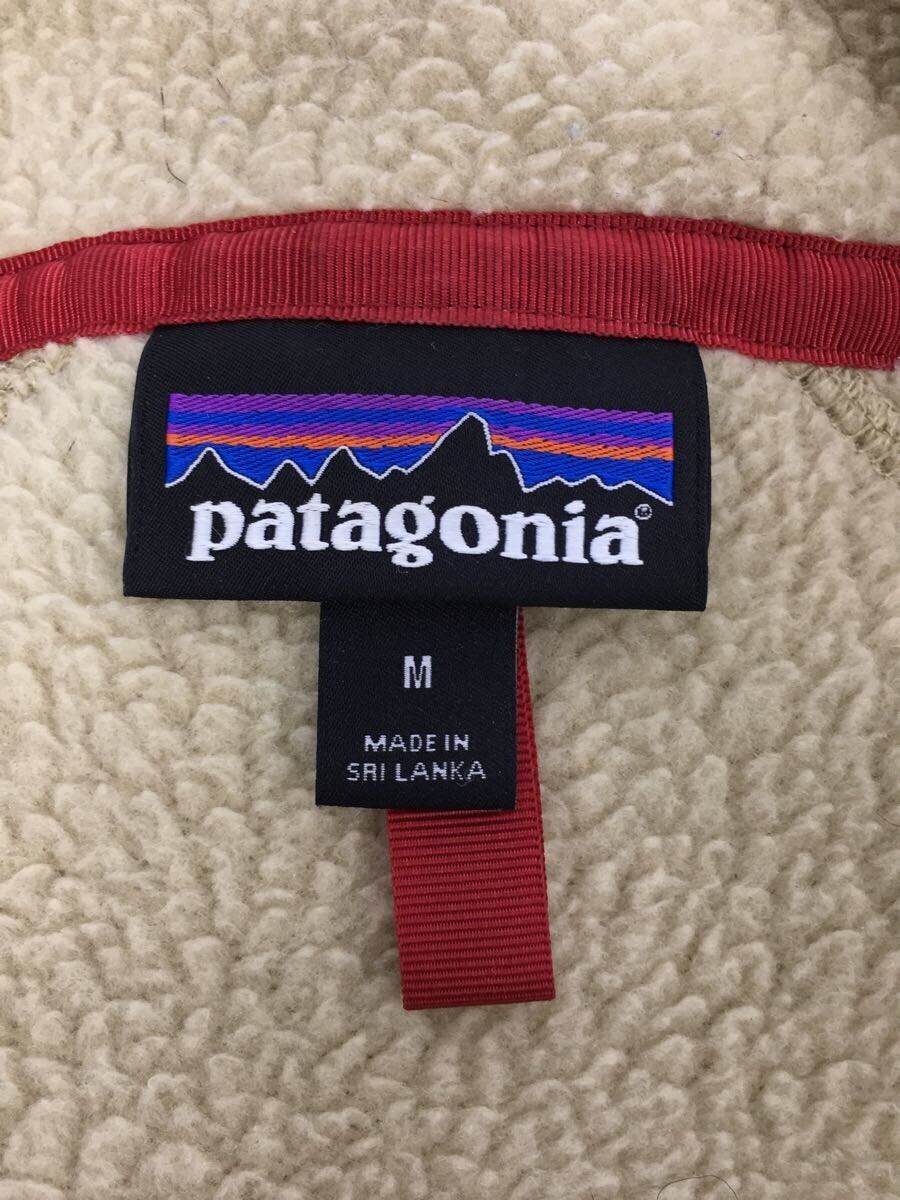 patagonia◆フリースジャケット/M/ポリエステル/BEG/無地/22800fa18_画像3