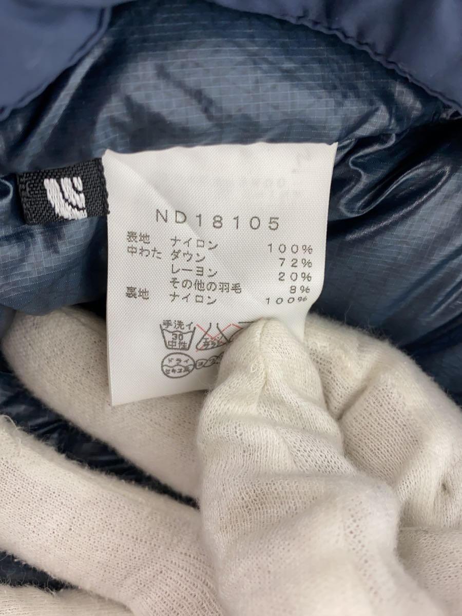 THE NORTH FACE◆ダウンベスト/XXL/ナイロン/NVY/ND18105_画像4