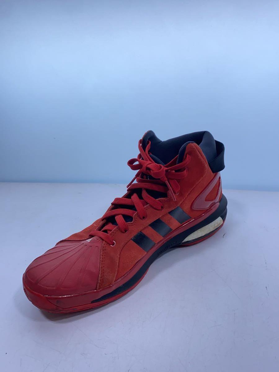 adidas◆ハイカットスニーカー/28cm/RED/レッド/靴/_画像8