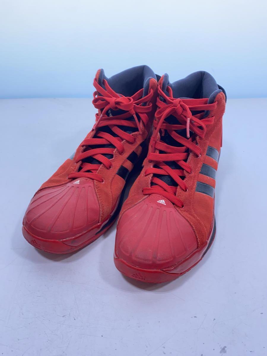 adidas◆ハイカットスニーカー/28cm/RED/レッド/靴/_画像2