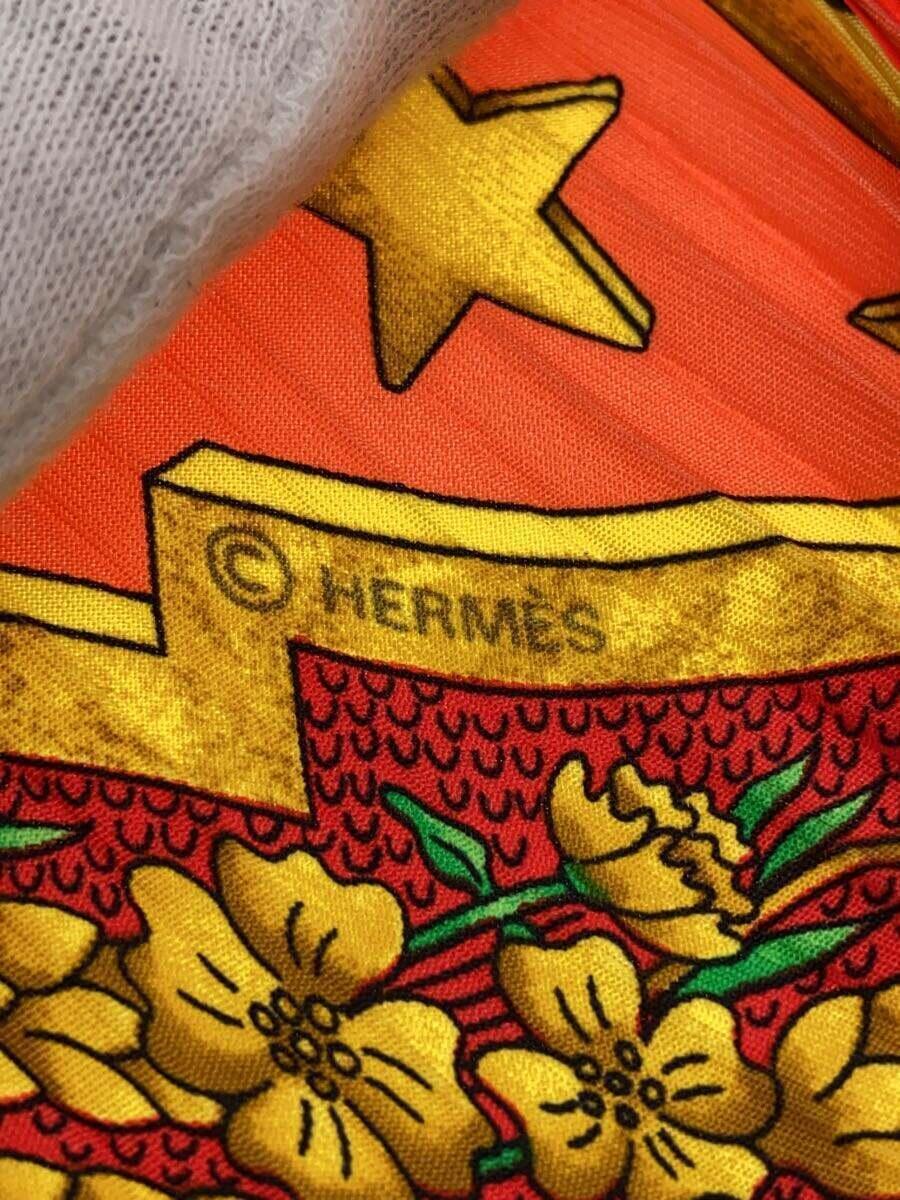 HERMES◆カレ90/CARPE DIEM/今日一日を楽しむ太陽 /スカーフ/シルク/マルチカラー/レディース_画像3