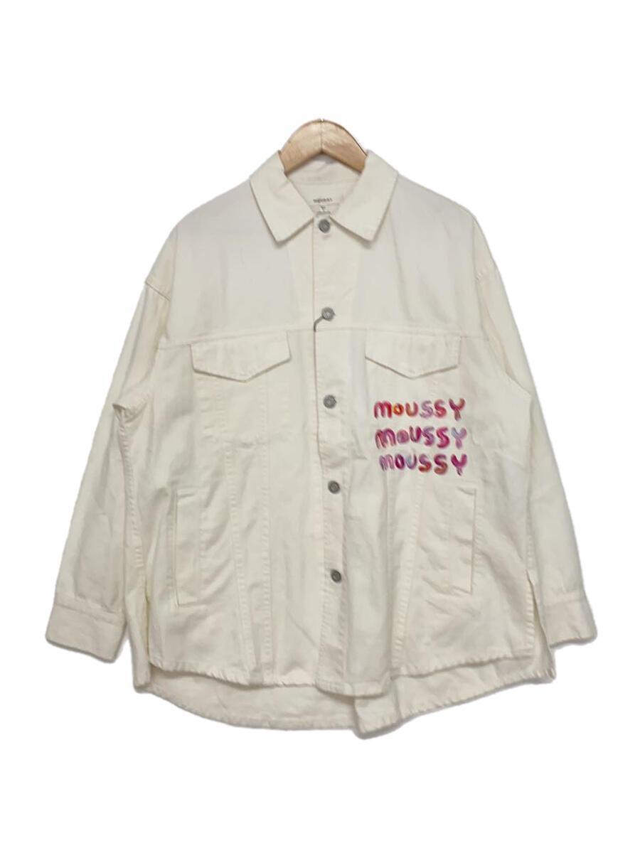 MOUSSY◆ジャケット/FREE/コットン/WHT/無地/010FAN11-5360/PU SFC LOGO