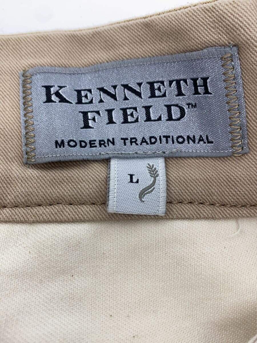 KENNETH FIELD◆Gurkha Trousers/L/コットン/ベージュ/グルカトラウザーズ/ベルテッドパンツ KENNETH FIELD◆Gurkha Trousers/L/コットン/ベージュ/グルカトラウザーズ/ベルテッドパンツ
