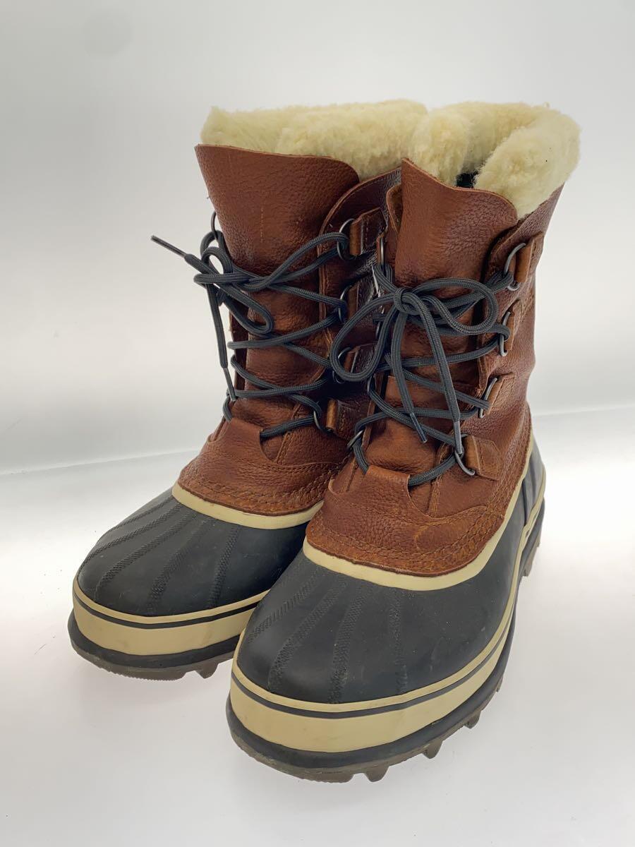 SOREL◆CARIBOU WL/防寒ブーツ/27cm/ブラウン/レザー/NM1481-256/カリブー/冬ブーツ_画像2