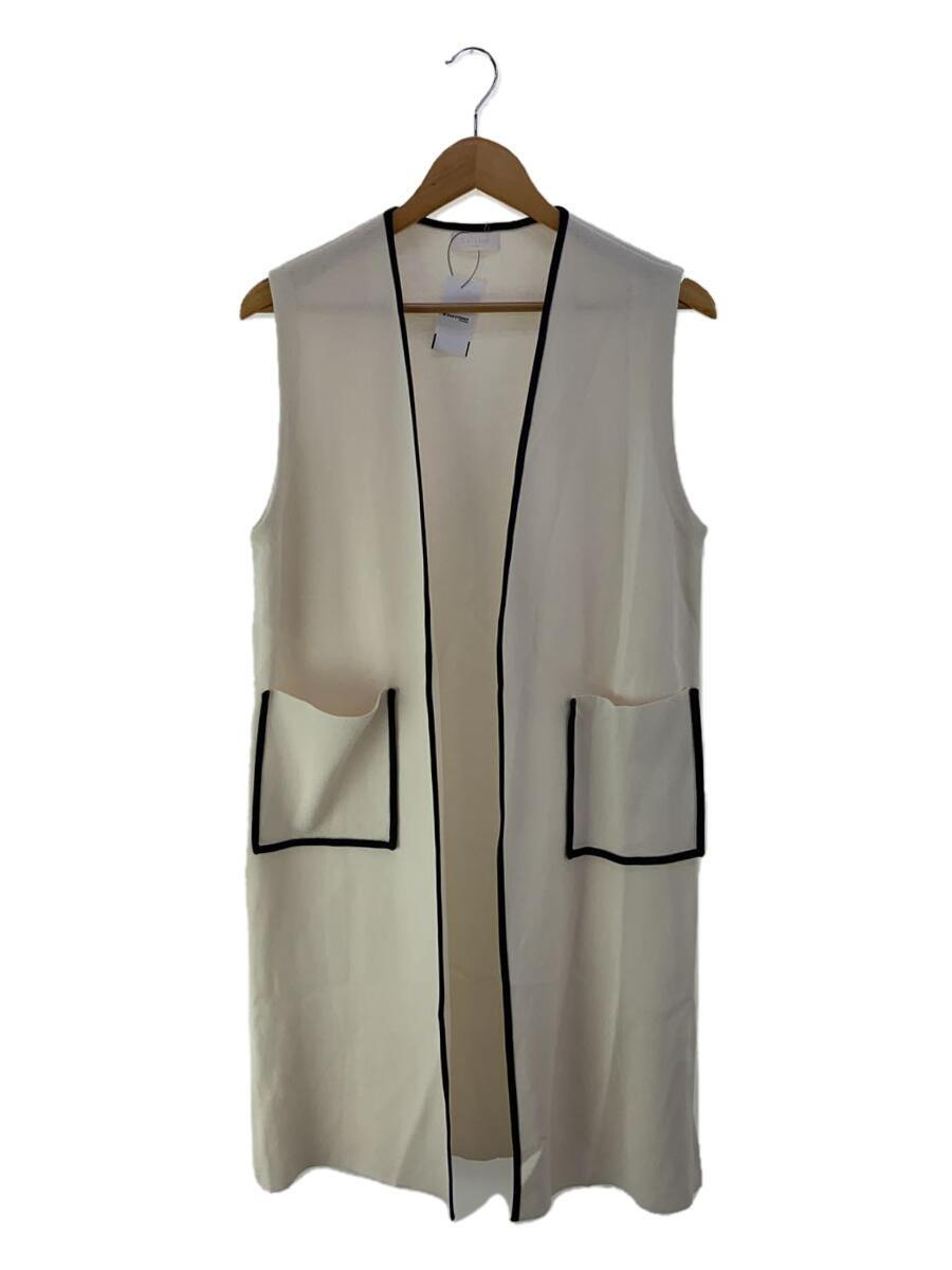BALLSEY◆23SS/ミラノリブロングジレ/S/コットン/WHT/02401