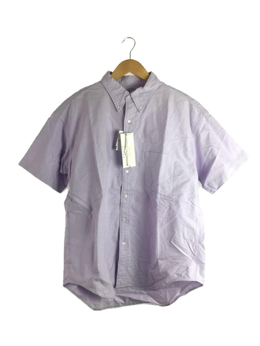 Graphpaper◆OXFORD S/S B.D BOX SHIRT/3/コットン/PUP/無地/GM191-50027B