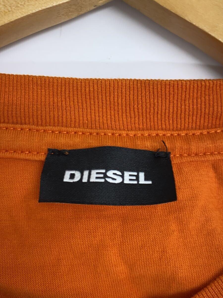 DIESEL◆Tシャツ/ロゴTシャツ/クルーネック/-/コットン/ORN/無地_画像3