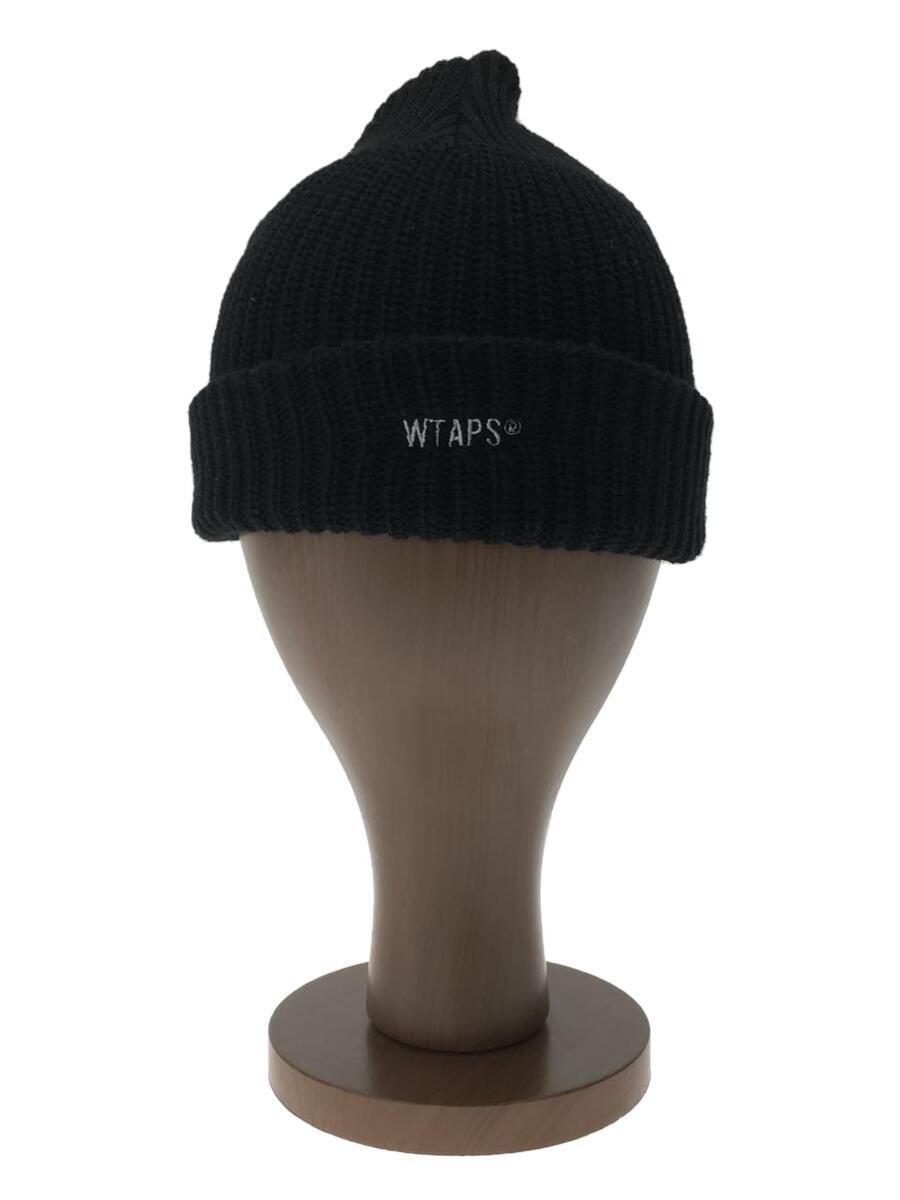 WTAPS◆BEANIE 02/BEANIE/FREE/コットン/BLK/無地/メンズ/231MADT-HT