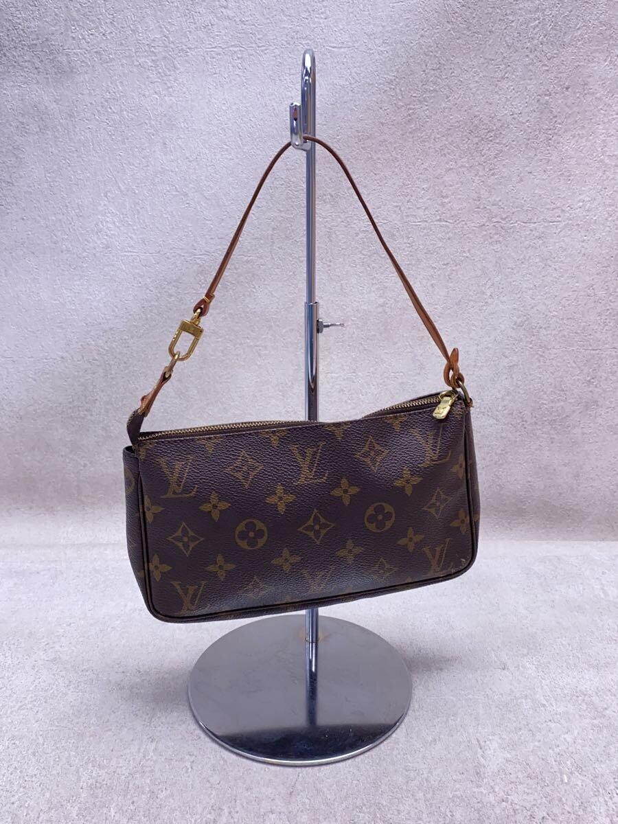 LOUIS VUITTON◆1)ポシェット・アクセソワール_モノグラム・キャンバス_BRW/PVC/BRW_画像3