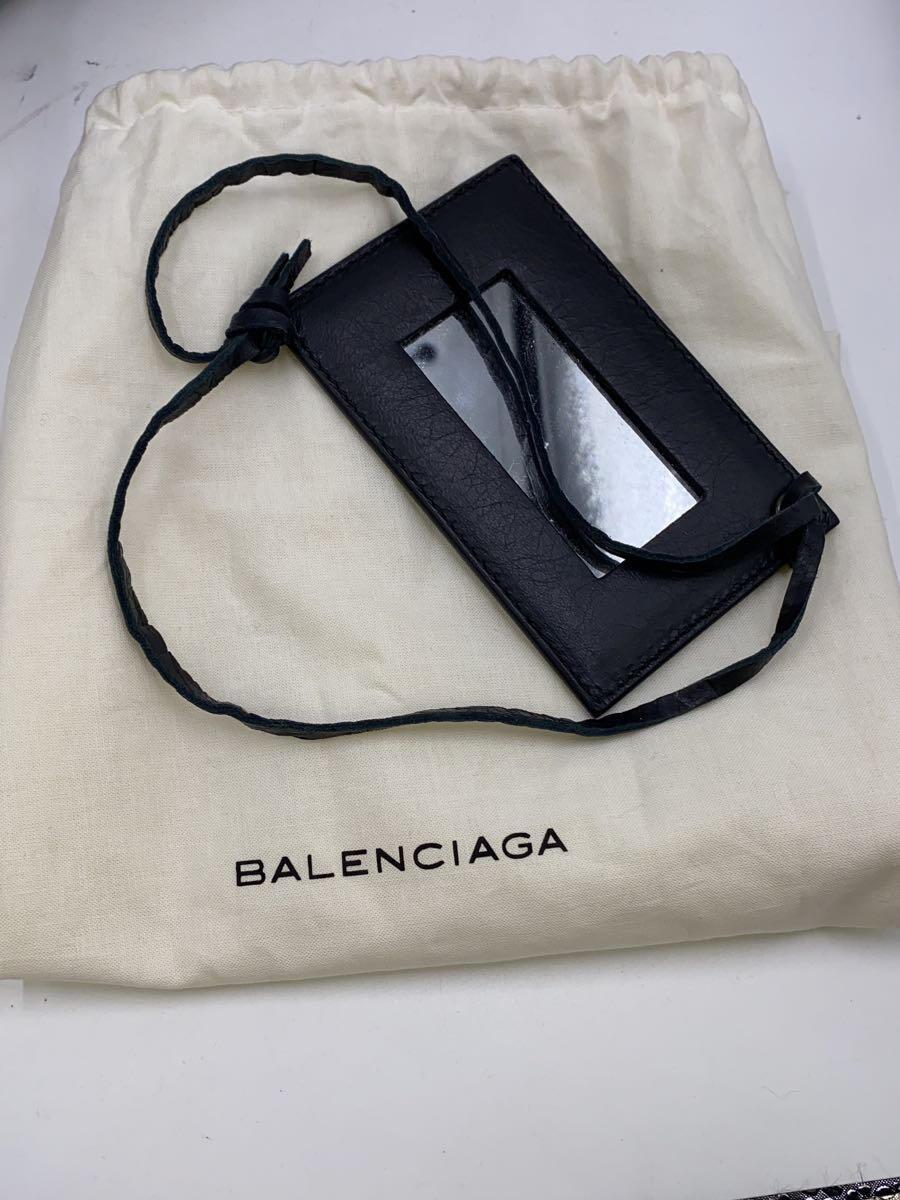 BALENCIAGA◆ショルダーバッグ/レザー/GRY/173034・502752/YH6MVDM/ショルダー欠品/角スレ_画像6