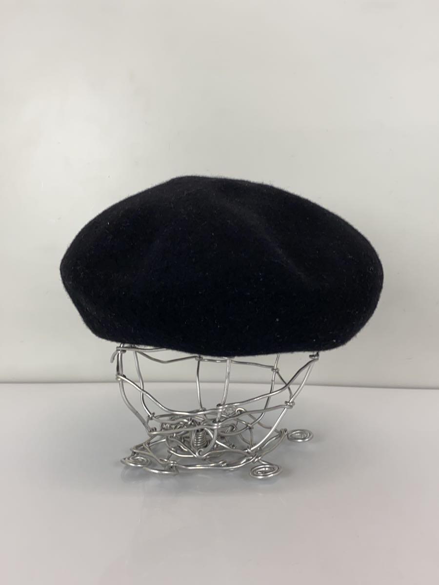 THE H.W.DOG&CO.◆WOOL BERET/ベレー帽/FREE/ウール/ブラック/メンズ/D-00022_画像2