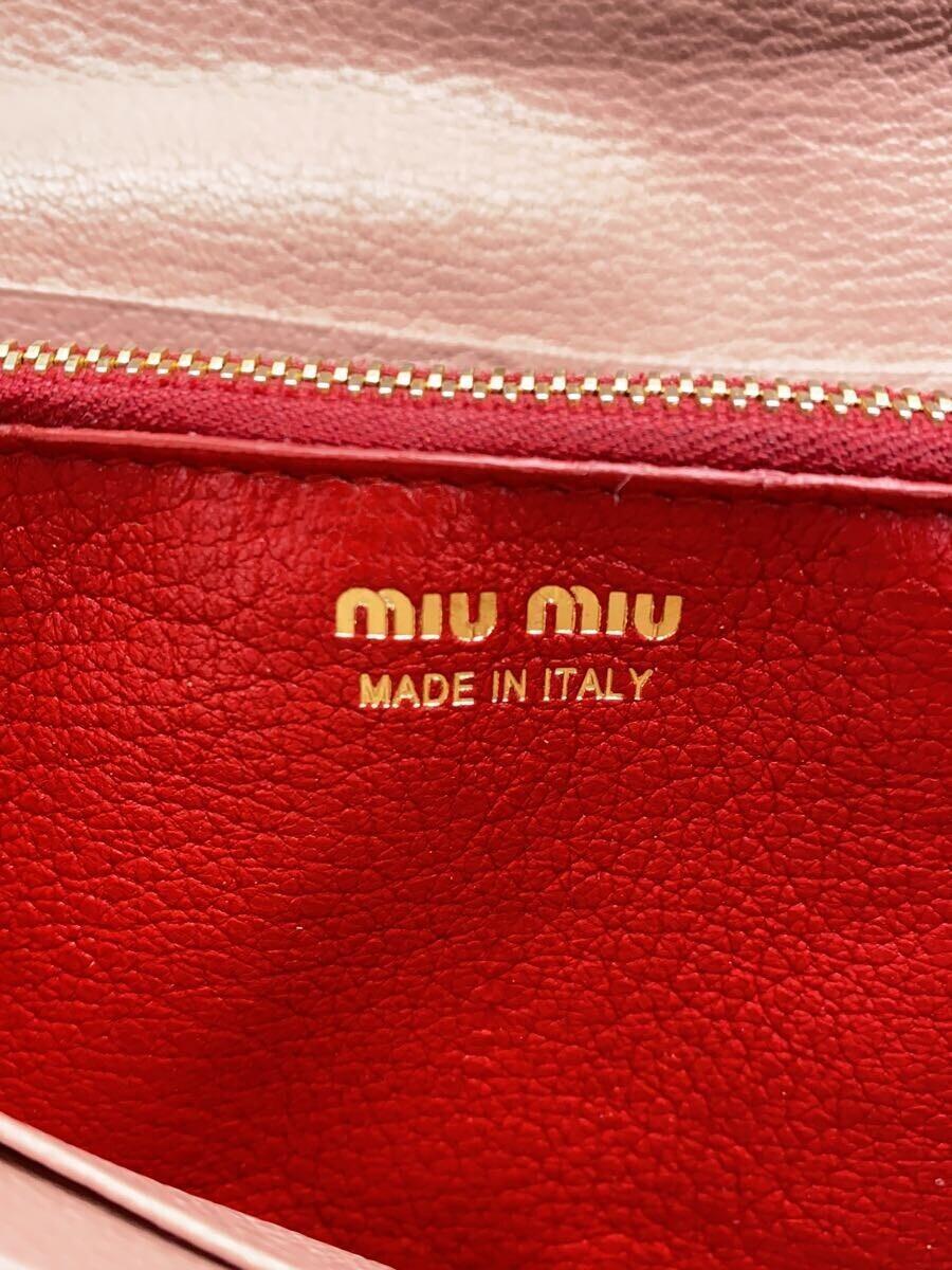 MIU MIU◆長財布/-/ピンク/レディース_画像3