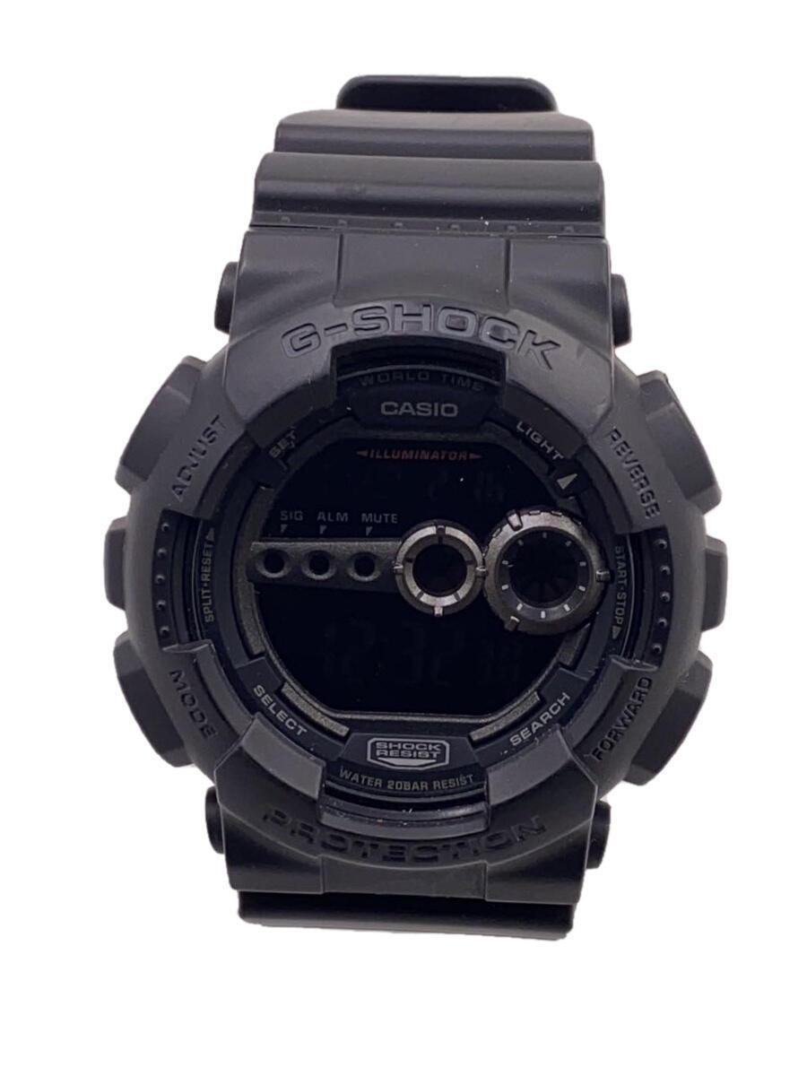 CASIO◆G-SHOCK クォーツ ブラック/GD-100-1BJF