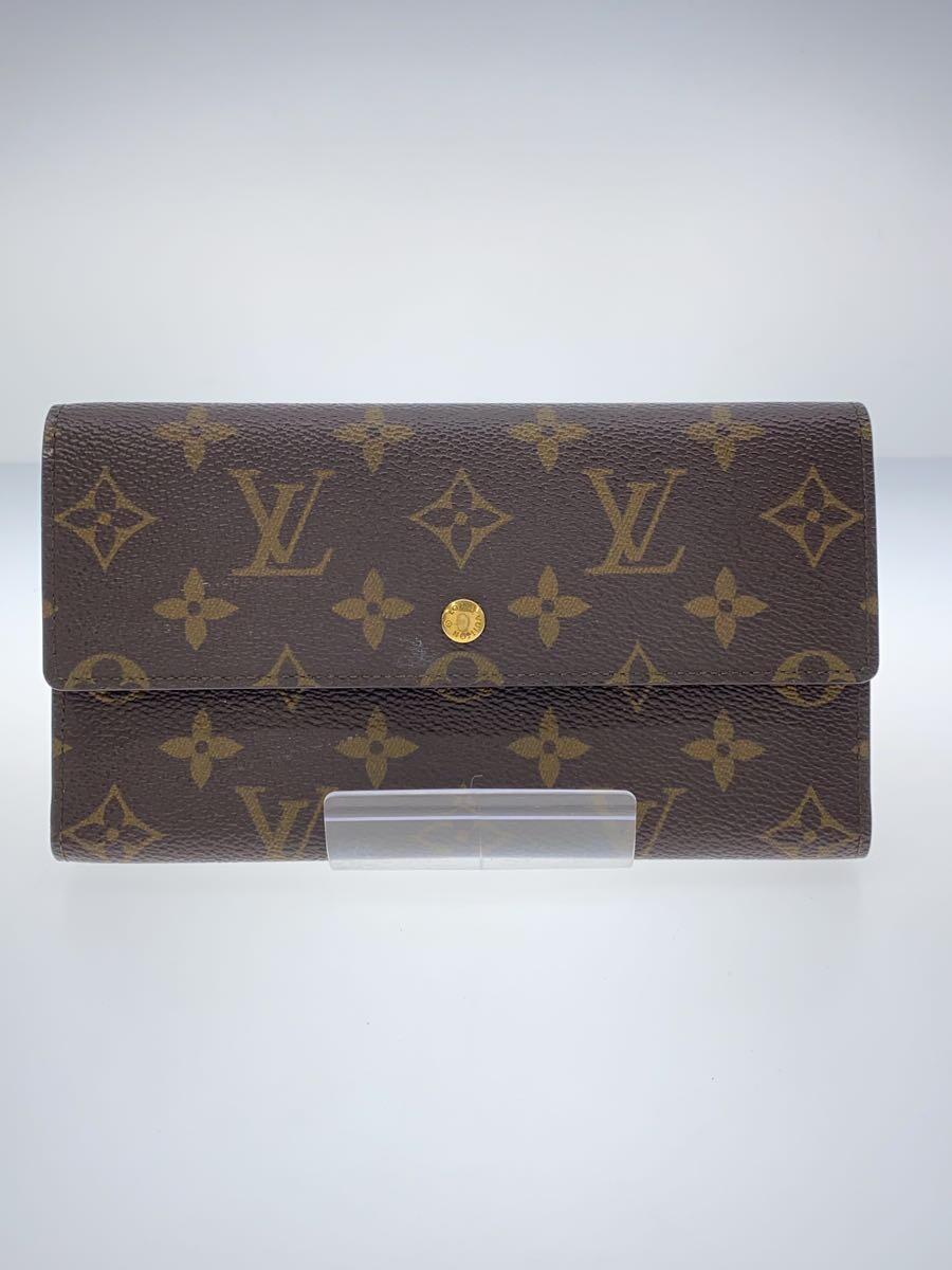 LOUIS VUITTON◆ポルト・トレゾール・インターナショナル_モノグラム・キャンバス_BRW/PVC/BRW/レディース_画像1