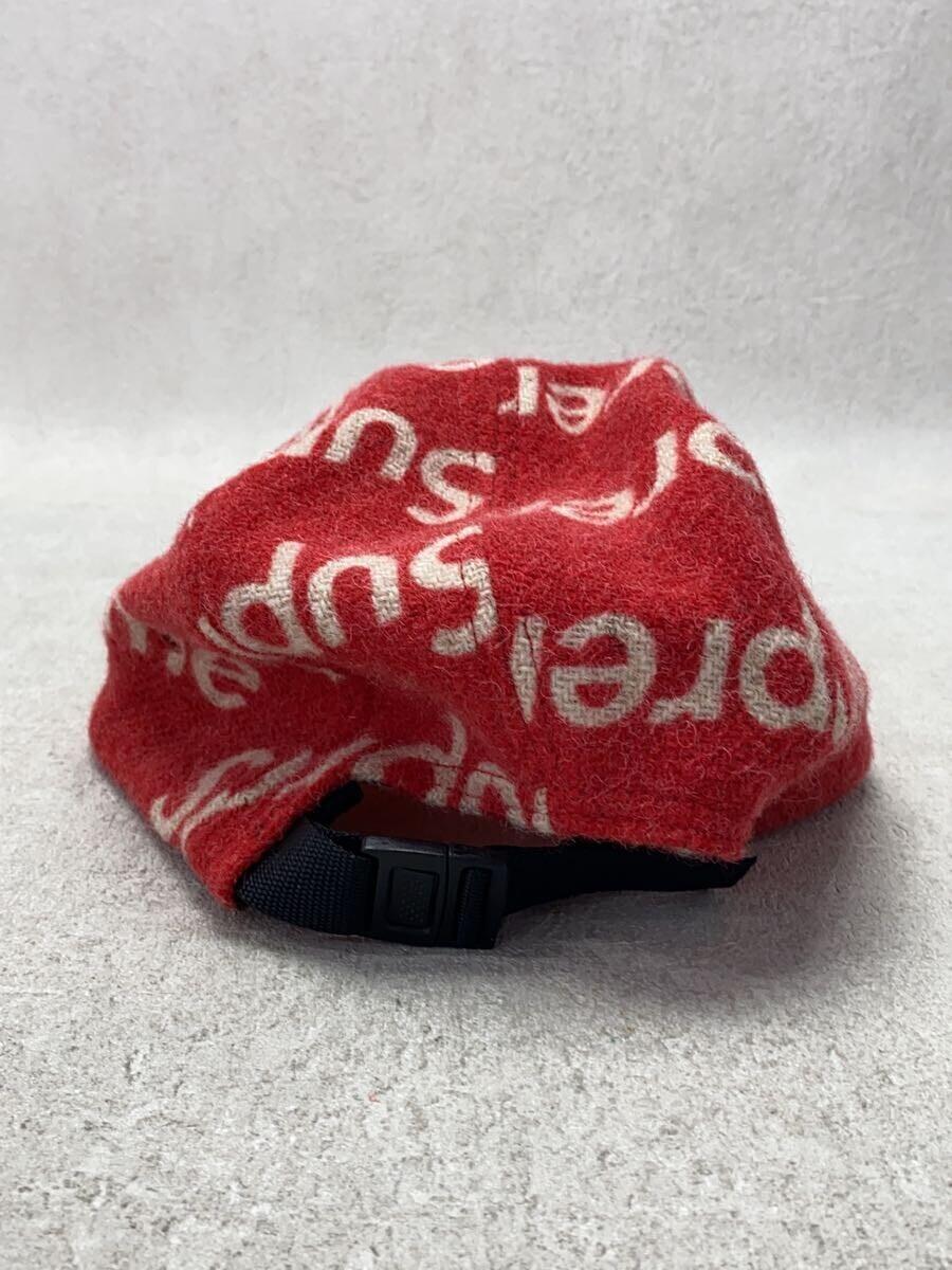 Supreme◆18AW/Harris Tweed Camp Cap/キャップ/-/RED/メンズ_画像3