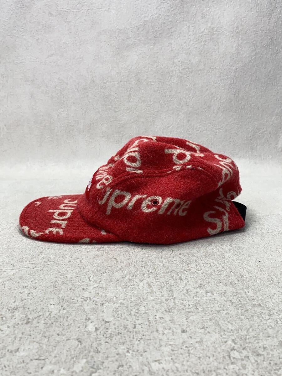 Supreme◆18AW/Harris Tweed Camp Cap/キャップ/-/RED/メンズ_画像2