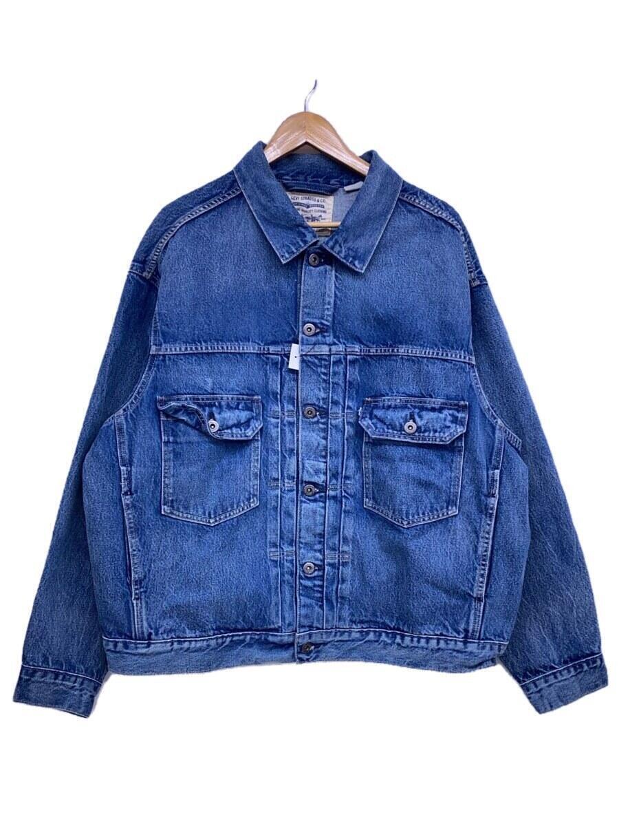 LEVI’S MADE&CRAFTED◆Gジャン/M/コットン/BLU/無地/212610020