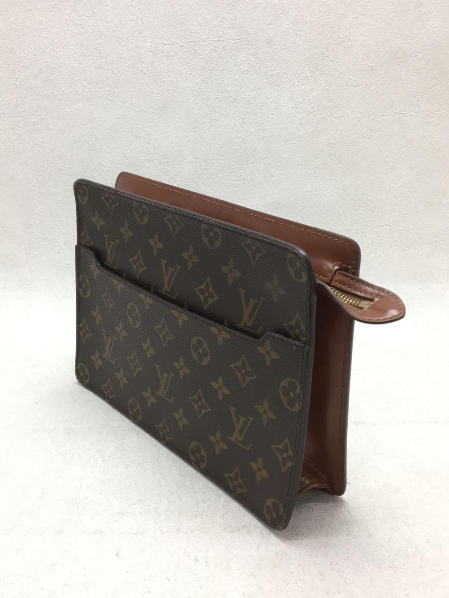 LOUIS VUITTON◆ポシェットオム_モノグラム_BRW/PVC/BRW_画像2