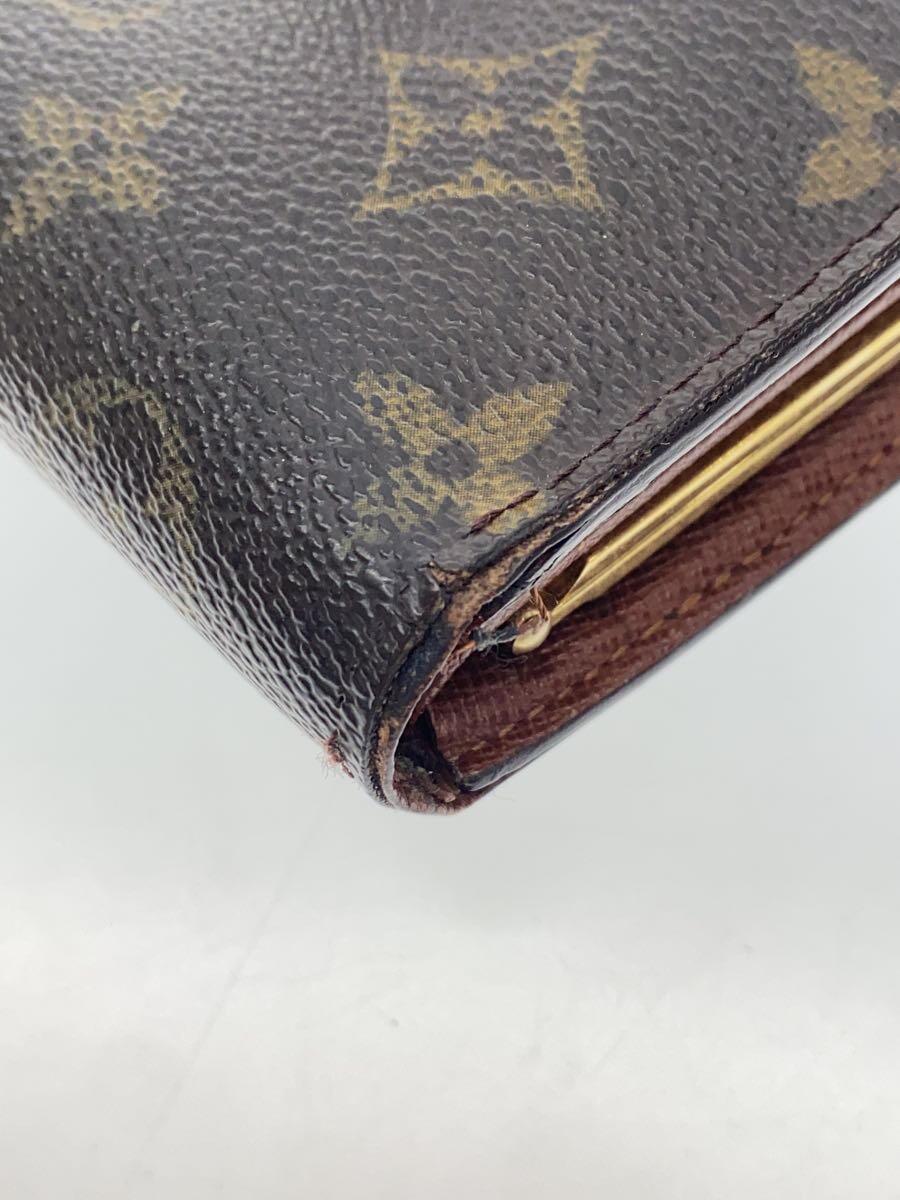 LOUIS VUITTON◆ポルト・モネ・ビエ・ヴィエノワ_モノグラム・キャンバス_BRW/PVC/BRW/総柄/M61663_画像8