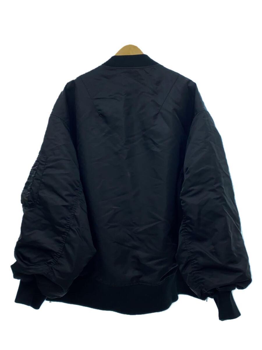 HARE◆MA-1/PULLOVER BLOUSON JACKET/HA030103TR/ブルゾン/FREE/ブラック/黒_画像2