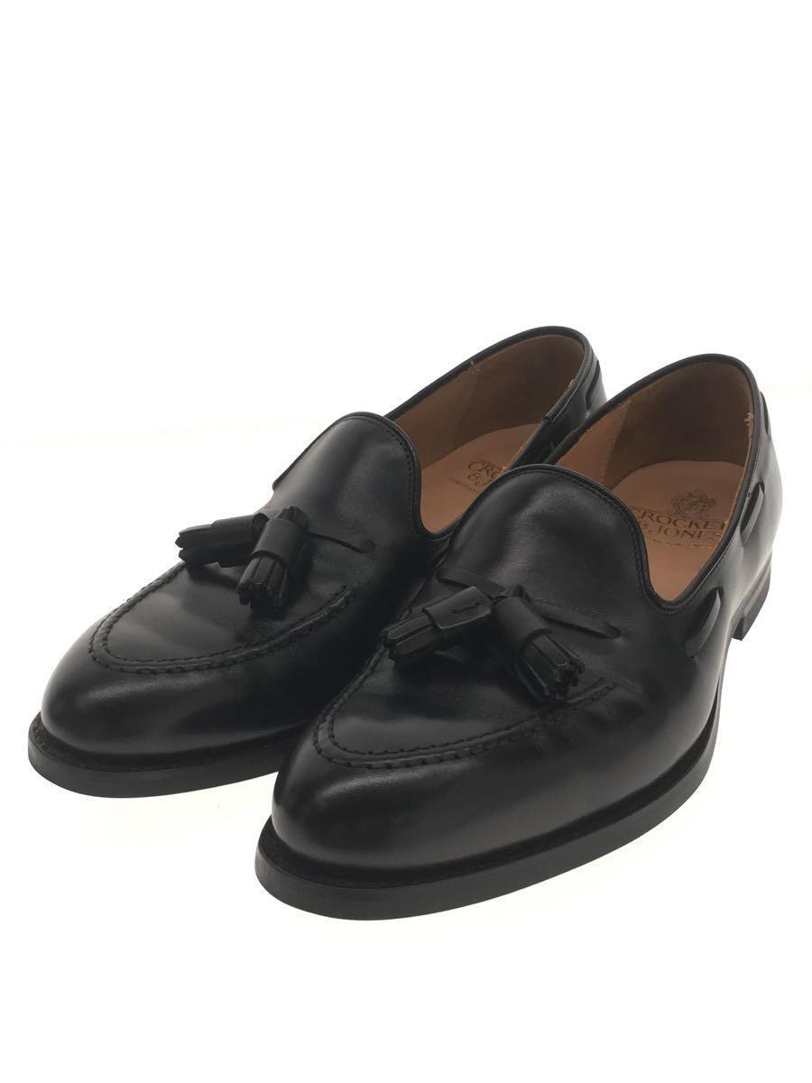 CROCKETT&JONES◆CAVENDISH3/タッセルローファー/UK7.5/BLK/26212_画像2