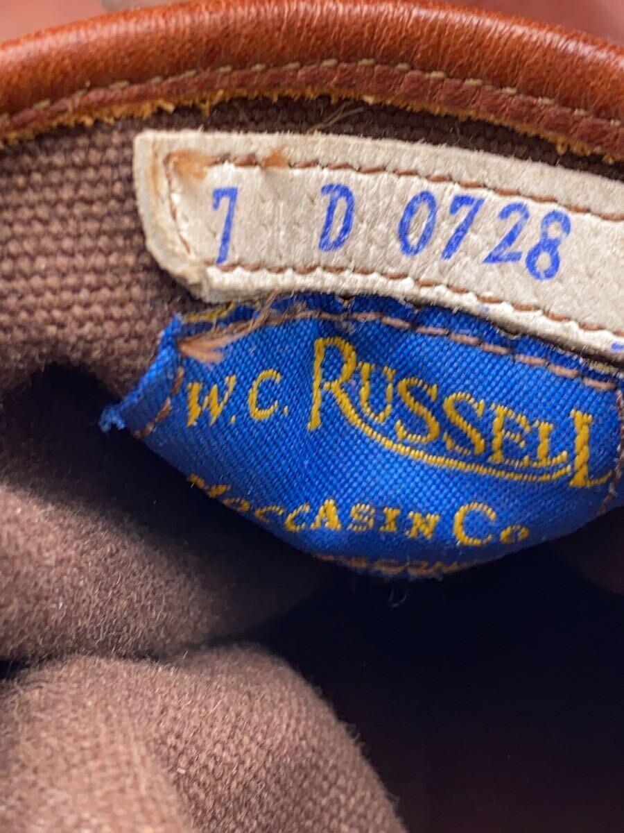 Russell Moccasin◆青タグ/ラッセルモカシン/サファリ/レースアップブーツ/US7/ブラウン/0728/ビブラムソール_画像4