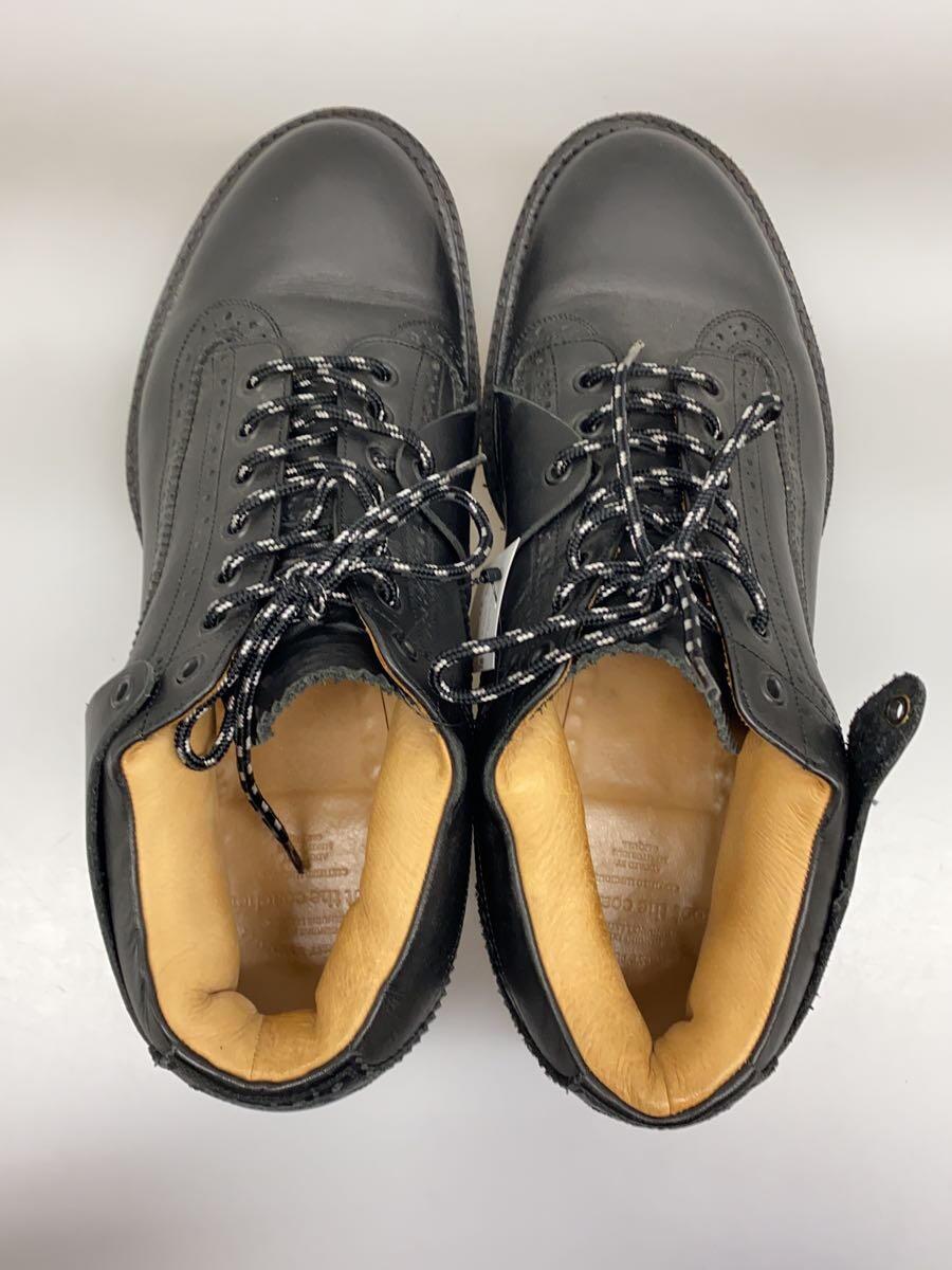 foot the coacher◆MOUNTAIN BROGUE SHOES/US8.5/BLK/レザー/FTC1334035_画像3