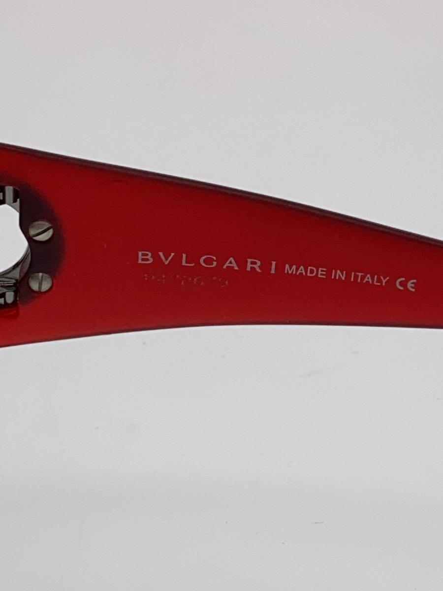 BVLGARI◆サングラス/-/プラスチック/RED/RED/レディース/823_画像4