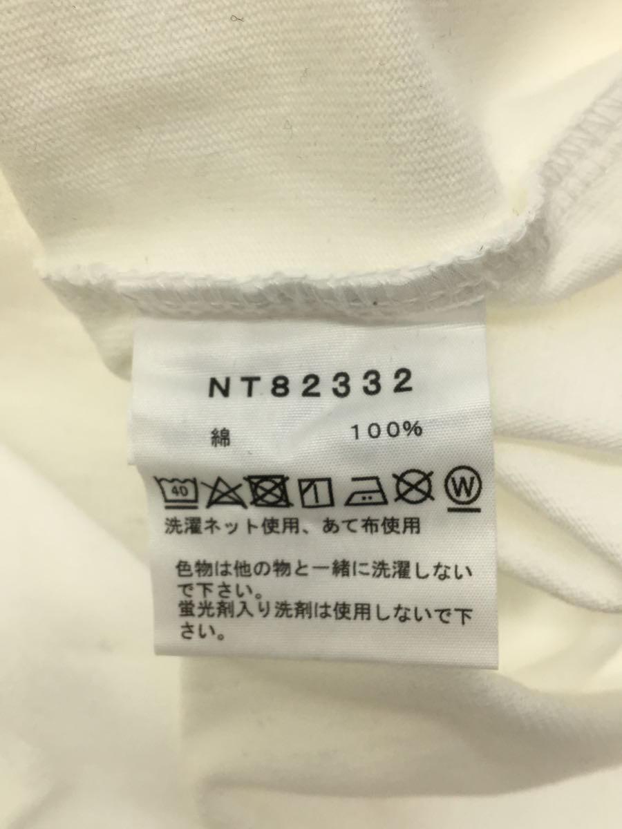 THE NORTH FACE◆ロングスリーブフラワーロゴティー/長袖Tシャツ/S/コットン/WHT/NT82332_画像4